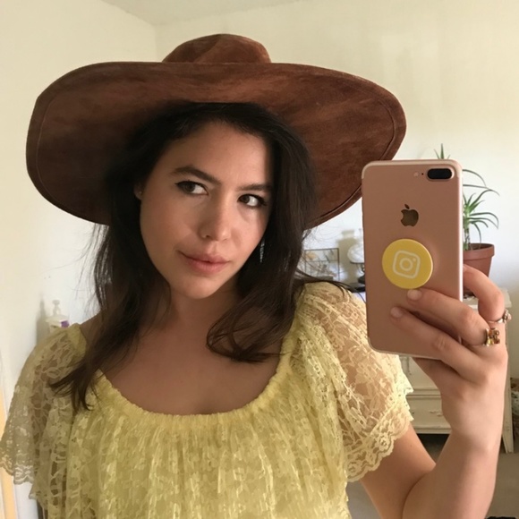 hinge Accessories - HINGE 100% BROWN LEATHER HAT